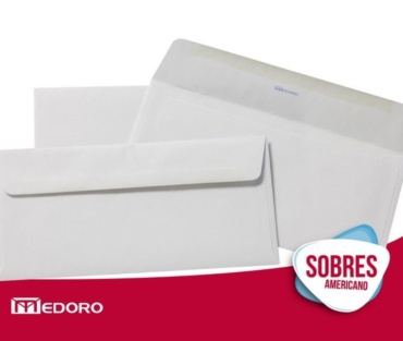 SOBRE PAPEL OBRA 110 x 220 mm Obra 75 gr. Normalizado - Ex Oficio Americano