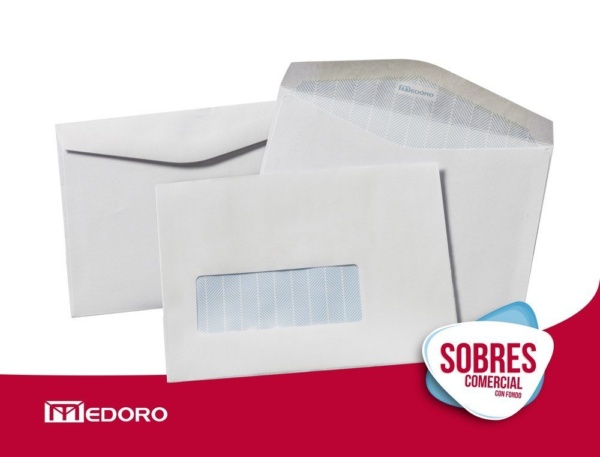 SOBRE COMERCIAL 114 x 162 Obra 1ra. c/ventana