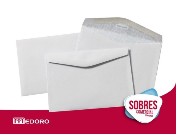 Sobre Comercial 63 gr. Con fondo.