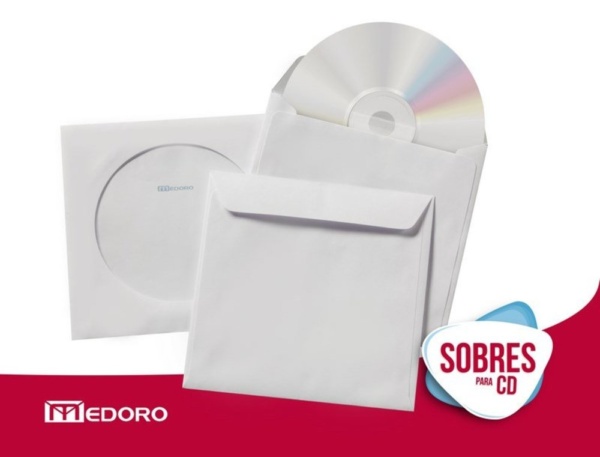 Sobre para CD con ventana