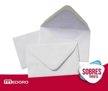 SOBRE PARA TARJETAS PERSONALES  Obra 70gr. 70 x 105 mm. Con fondo engomado