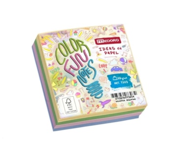 Taquitos 9x9 Colores Pasteles 55 grs.