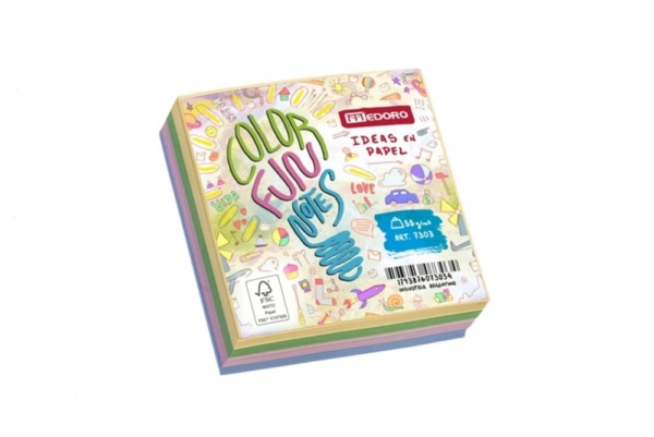 Taquitos 9x9 Colores Pasteles 55 grs.
