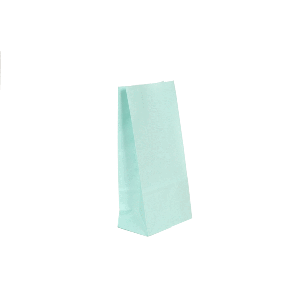 Bolsa fondo cuad 12,5x7,5x26 24 paqx25 verde pastel
