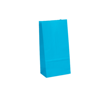 Bolsa fondo cuad 12,5x7,5x26 24 paqx25 turquesa