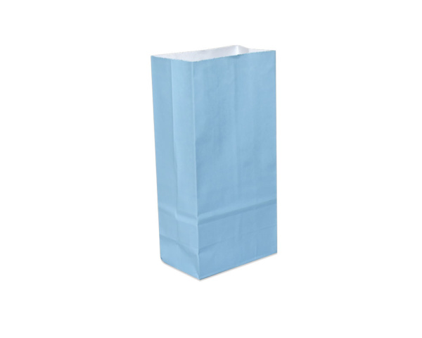 Bolsa fondo cuad 12,5x7,5x26 24 paqx25 celeste pastel