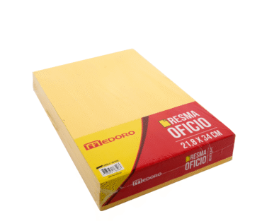 RESMAS DE 500 HOJAS OFICIO 218X340 AMARILLO