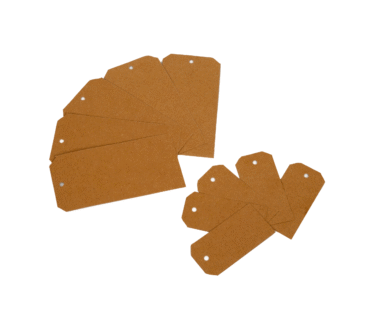 Etiquetas Colgantes Manila Formato 67 x 133 mm.