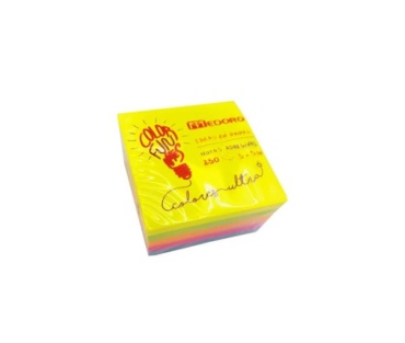Block 250 hojas - 5 * 5 cm Colores Intercalados.